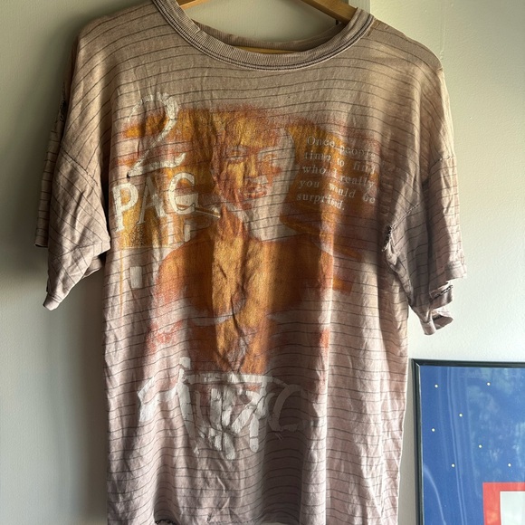 Vintage Tupac shirt fits M paper thin grail rap tee hip hop 1990s 90s - Picture 1 of 4
